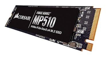 Corsair MP510, Force Series, 240GB M.2 NVMe PCIe x4 Gen3 SSD (Lesegeschwindigkeitenvon bis zu 3.100 MB/s sowie sequenziellen Schreibgeschwindigkeiten bis 1.050 MB/s) Schwarz