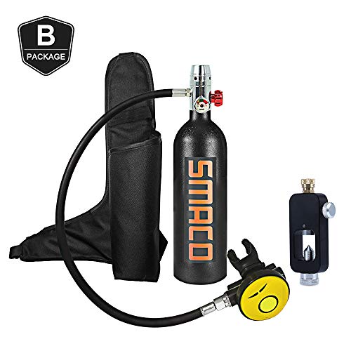 Qians Scuba Diving Tank Equipment,Mini Scuba Cylinder Refill by High Pressure Air Pump