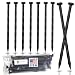 50-PACK - USA Made - 8" Inch Plastic Edging Nails, Spiral Nylon Landscape Stake / Anchoring Spikes Nail For Paver Edging, Weed Barrier, Artificial Turf & More (Fits Most Brands Dimex EasyFlex Proflex)