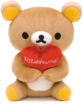 Rilakkuma Plush Stuffed Toy Peluche, Tabletop Mobile Smartphone Holder 14x16x14cm MK59301