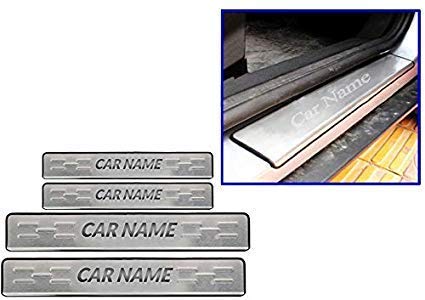 Generic -cars Non-LED Footstep belda Stainless Steel Door Sill Plate Footstep for Honda Amaze 2018