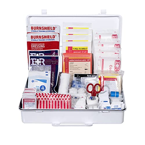 Class B OSHA ANSI Compliant First Aid Kit &ndash; Emergency Medical Supplies in Wall-Mountable Plastic...