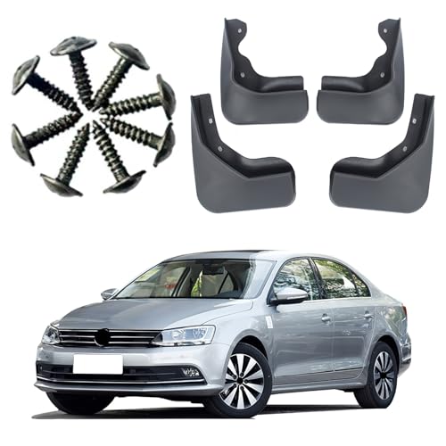 Image of Mud Flaps Splash Guards Fit for Volkswagen Jetta(2015-2017),Tire mud Guard,No Drilling Fender Flares,Anti Splash Sewage Mud,Front and Rear Wheel fenders,Vehicle Sediment Protection,4PCS