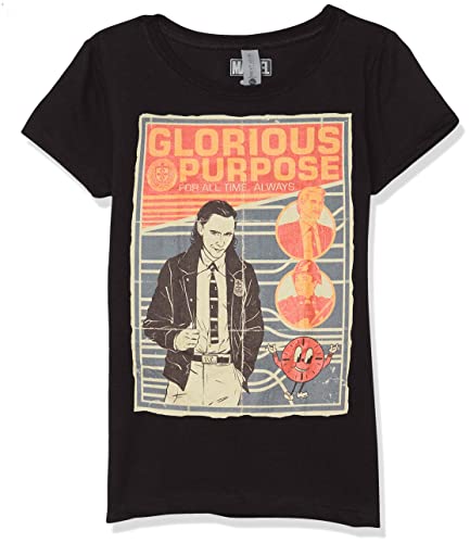 T-shirt Loki Marvel fille noir taille M vêtement imprimé de collection