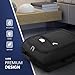 LUGG Cabin Size Lightweight Luggage - Durable 600D Polyester Snowflake Push Up Trolley - Solid Wheels - Easyjet, Ryanair, British Airways - Airway Locker (55x40x20cm)