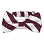 Burgundy and White