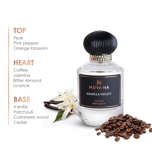 Image of Vanilla Night Luxury Parfum | Premium Sweet Vanilla Fragrance | Eau de Parfum 100ml | Long Lasting | Ideal for Special Occasions & Evenings | Gourmand Perfume