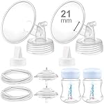 Maymom Pump Parts Work With Spectra S2 Spectra S1, 21mm Flange Valve Tube Bottle Backflow Protector, Not Original Spectra S2 Accessories Replace Spectra Duckbill Valve Spectra Bottle Spectra Flange