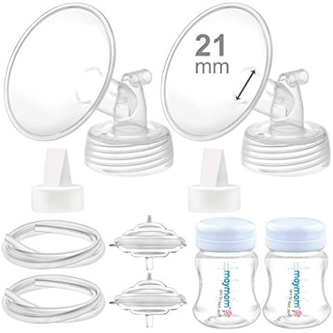 Maymom Pump Parts Compatible with Spectra S2 Spectra S1 Replacement Kit for Spectra Pump Parts 21mm Flange Duckbill Valve Tube Bottle Backflow Protector, Not Original Spectra S2 Accessories Cover