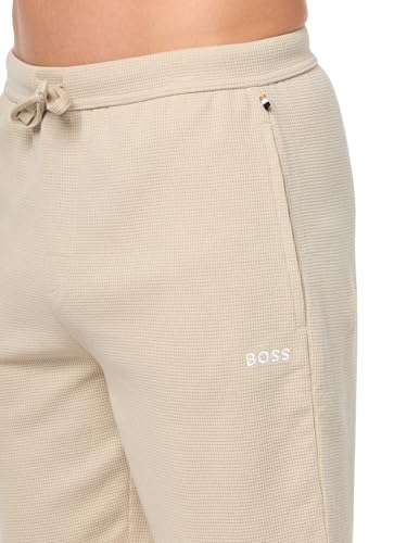 Image of BOSS Men's Waffle Contrast Logo Lounge Shorts