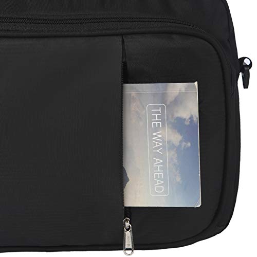 Image of TLC MU 4-14 L Office Laptop Sling Messenger Portfolio Bag with Adjustable Strap -TLCMU4O (Black)