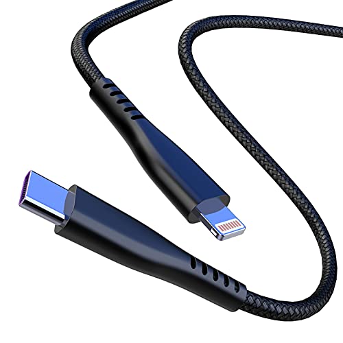2 Pack 20W USB C to Lightning Cable 6FT, Uzento Nylon Braided Fast Charging Cord Compatible with iPhone 13/13Pro/13Pro Max/12/12Pro/12Pro Max/11/11Pro/11Pro Max/XS/XS MAX/XR/X/8/8Plus/7/7Plus and More