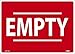 NMC M971PB Red Empty Sign