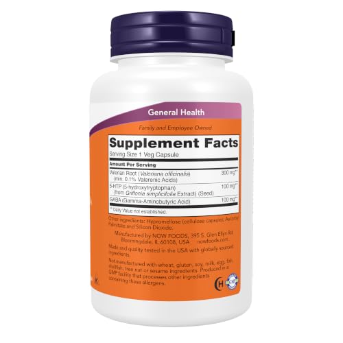 NOW Foods Supplements, Sleep with Valerian Root Extract Plus Hops, Passionflower and GABA, Botanical Sleep Blend*, 90 Veg Capsules - Image 3