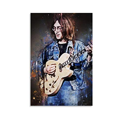HHRF John Winston Lennon 18 Pop Art icône musicale classique Poster de célébrité Décoration murale 60 x 90 cm - Les Beatles, Paul McCartney, John Lennon, RIngo Starr, George Harrison HHRF John Winston Lennon 18 Pop Art icône musicale classique Poster de célébrité Décoration murale 60 x 90 cm