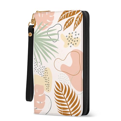 Bohemian Women Wallets, Wristlet Wallet for Women RFID Blocking, Ladies Purse with Zip Around Credit Card Phone Holder, Bohemia Styles Travel Large Capacity Women's Clutch Hand Strap Christmas Gift