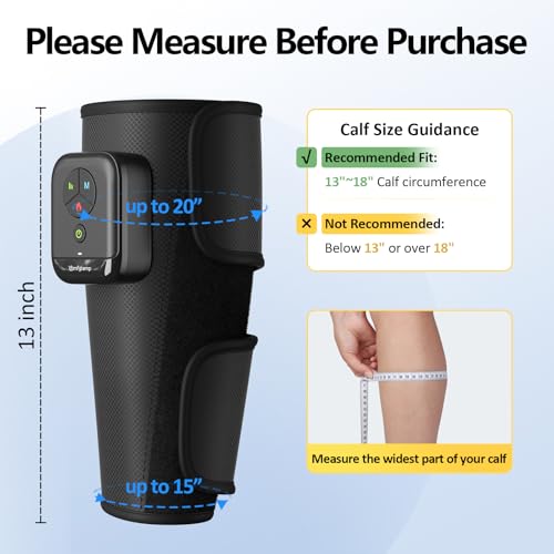 Image of Comfytemp Cordless Air Compression Calf Massager with Heat (Fit 13 inch~18 inch)