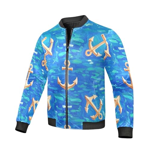 Chaqueta ligera para hombre Gold Vintage Boat Anchors miniatura 3
