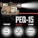 ACTIONUNION Airsoft PEQ-15 IR Laser + Visible Red Laser + White LED Flashlight (Tan)