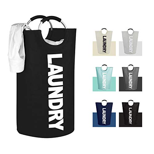 IHOMAGIC ランドリーバスケット ランドリーかご 洗濯ボックス 折り畳み式 収納ボックス 収納バッグ 収納袋 大容量 おしゃれ 防水 取っ手付き 115L