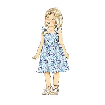 Butterick B6952A Children's Dresses, Tops, Shorts and Pants Sewing Pattern Kit, Design Code B6952, Sizes 3-4-5-6-7-8