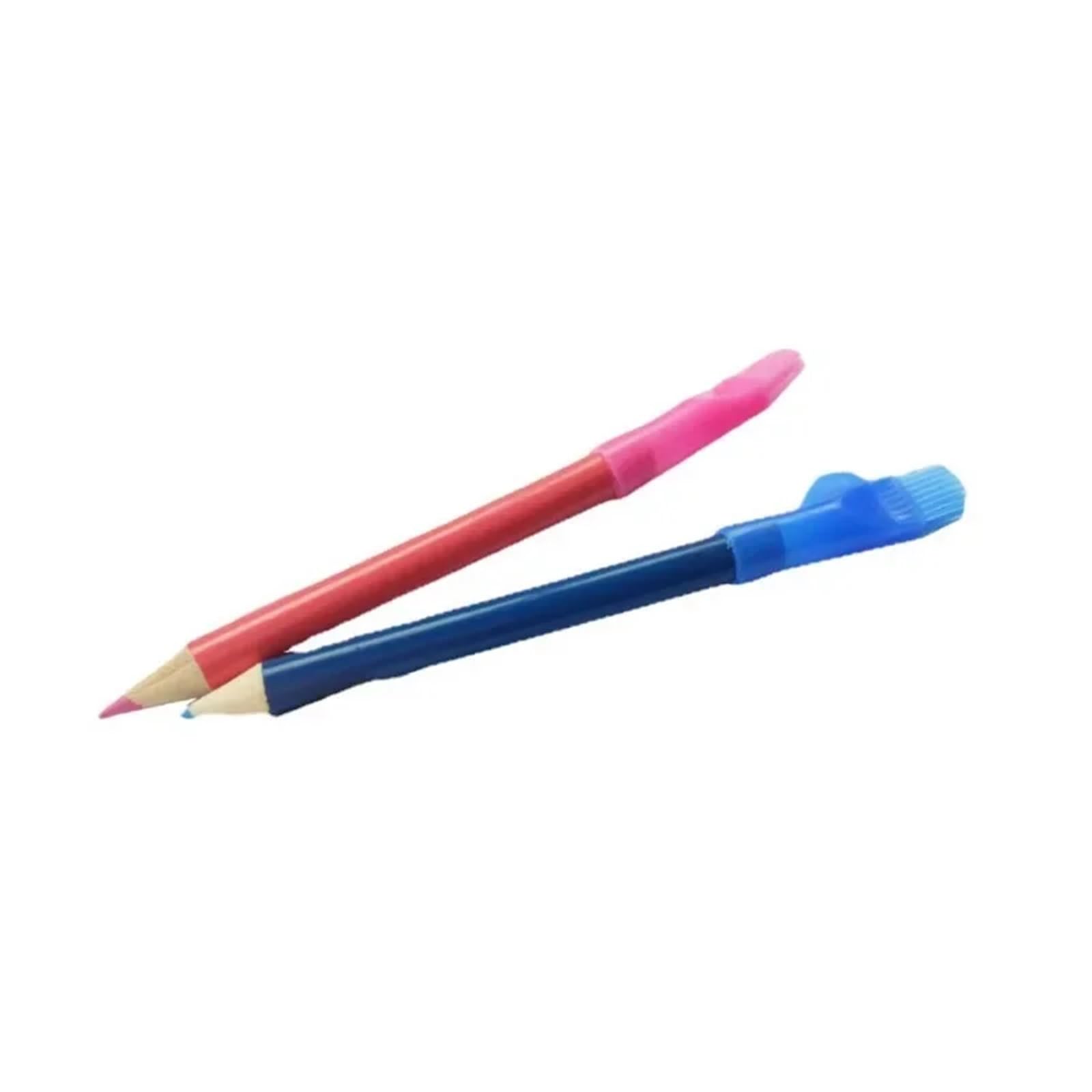 Tiza costura Lápices de tela for costura, lápiz Soluble en agua, marca de sastre, tapa de cepillo de tiza for sastre, marcador for el hogar, herramientas de rastreo para Tela(6pcs)