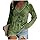 Everybody in The Pub Getting Tipsy St. Patrick's Day Print Long Sleeve V-Neck T-Shirt Everybody in The Pub Green