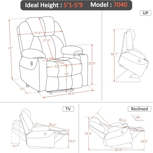 Sillón Plegable en Faux Leather Color único miniatura 2