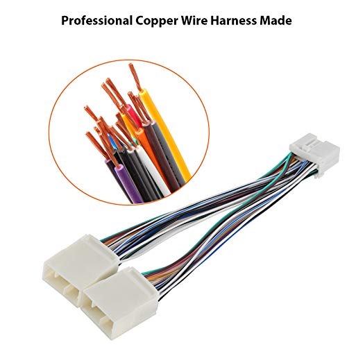 Red Wolf Car Cd Changer Interface Player Adapter Head Unit Stereo Y-Splitter Cable Plug Navigation Y- Wiring Harness Replacement For Honda Accord Civic Acura #TOP3