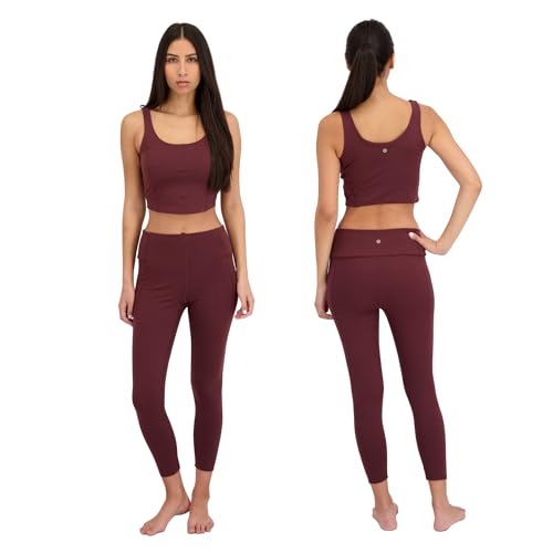Harmony & Balance - Harmony & Balance Womens Yoga & Pilates Set, Buttery Soft 4-Way Stretch Fabric, Tank with Matching Leggings