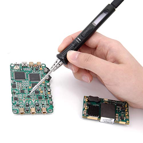 UY CHAN Upgraded TS80P 9V/12V Type C USB Original Digital OLED Programmable Pocket-size Smart Mini Portable Soldering Iron Station Kit (With US Power Supply)