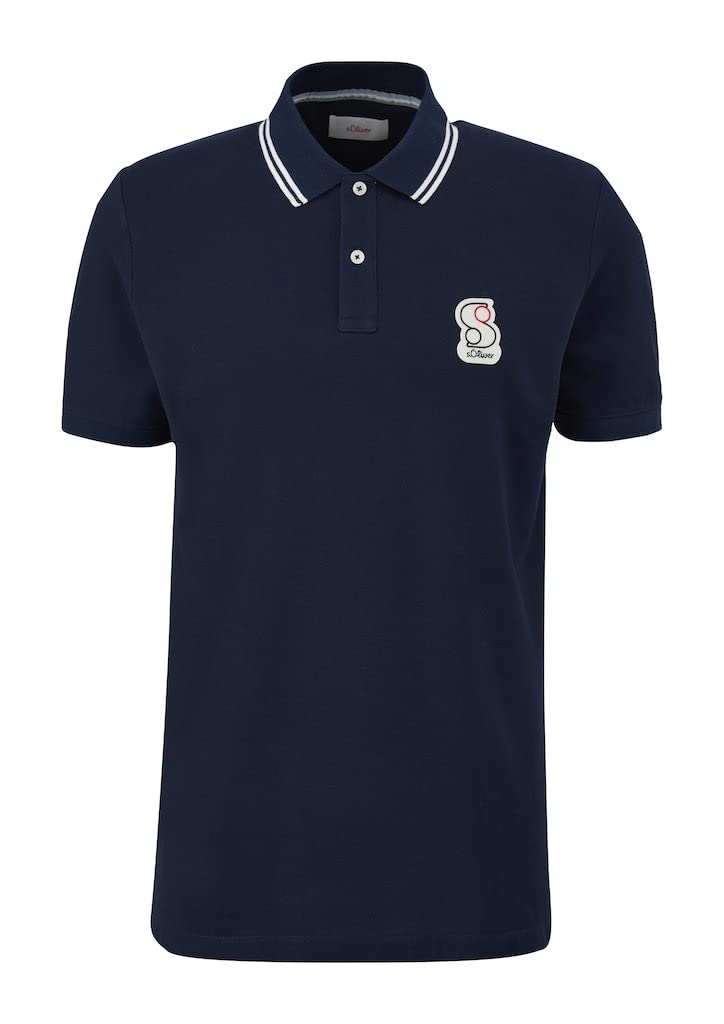 s.Oliver Herren 2132729 Polohemd, 5955 blau, S