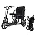Produktbild Mobilitätsroller Für Behinderte, Zusammenklappbarer Elektrischer 3-Rad-Mobilitätsroller Leichter, Tragbarer Power-Reiseroller - Stützgewicht: 280 Lbs. Nur 58 Lbs, Lange Reichweite (18,6 Meilen)