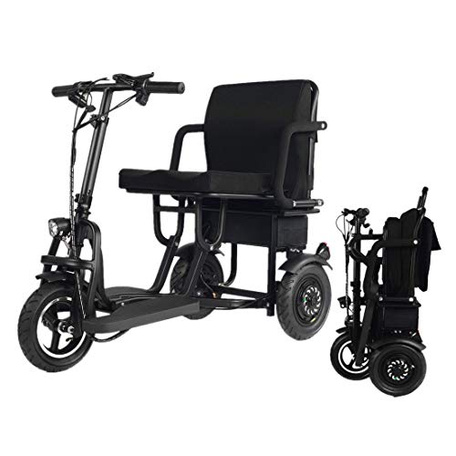 Preisvergleich Produktbild Mobilitätsroller Für Behinderte, Zusammenklappbarer Elektrischer 3-Rad-Mobilitätsroller Leichter, Tragbarer Power-Reiseroller - Stützgewicht: 280 Lbs. Nur 58 Lbs, Lange Reichweite (18,6 Meilen)