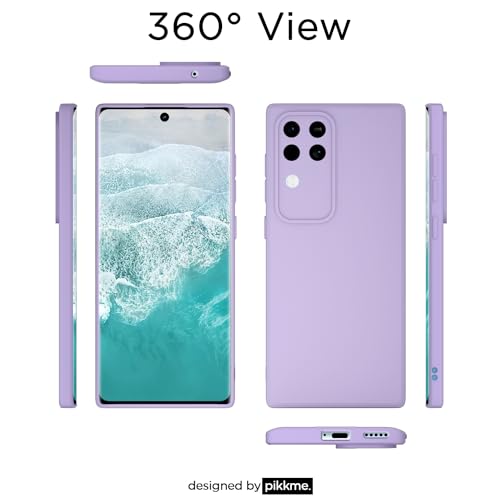 Image of Outlouders Back Cover for Vivo V30 5G / V30 Pro 5G | Camera Protection | Durable Soft Matte Silicone Bumper Case (Purple)
