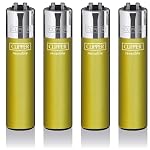 DHOBIA – Original Clipper Feuerzeuge Einfarbig 4er Set (z.B. Soft Tou