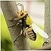 Lankater 3 Stück Getreu Natur Insekt Biene Ornament Bunte Kühlschrankmagnet Außenpatio Tiere Miniatur-Statuen Garten-Dekoration