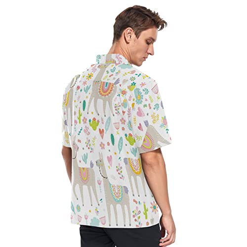 Men's Hawaiian Shirt Short Sleeves Button Down Airy Summer Beach Shirts (S-XXL)4