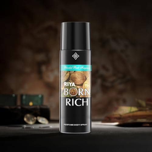 Image of Riya Born Rich Deodorant | Blended Rich Fragrance | Body Spray 200 Ml | Long Lasting