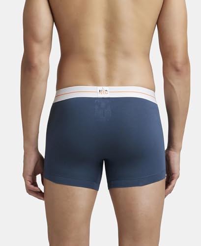 Image of Jockey NY16 Men's Super Combed Cotton Elastane Stretch Solid Trunk with Ultrasoft Waistband (Pack of 2)