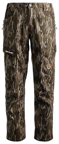 ScentLok Forefront Camo Hunting Pants - Midweight & Water Repellent Pants with Carbon Alloy Odor Reducing Technology (Mossy Oak Bottomland Original, Medium)