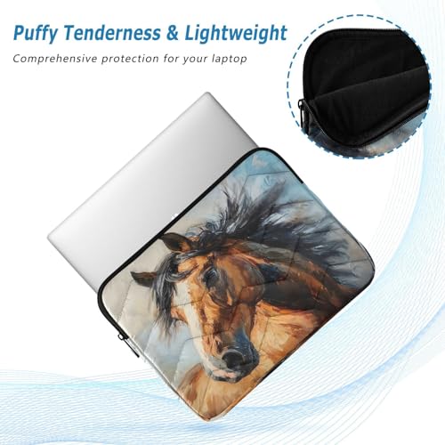 Funda para portátil 13-14 pulgadas impermeable con diseño de caballo miniatura 5