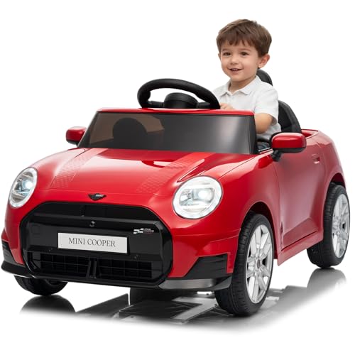 Garvee Voiture Électrique Enfant sous Licence Mini avec Télécommandé, Véhicule Électrique 12V avec Vitesses 3 km/h, Klaxon, LED Et Musique, pour Enfants...