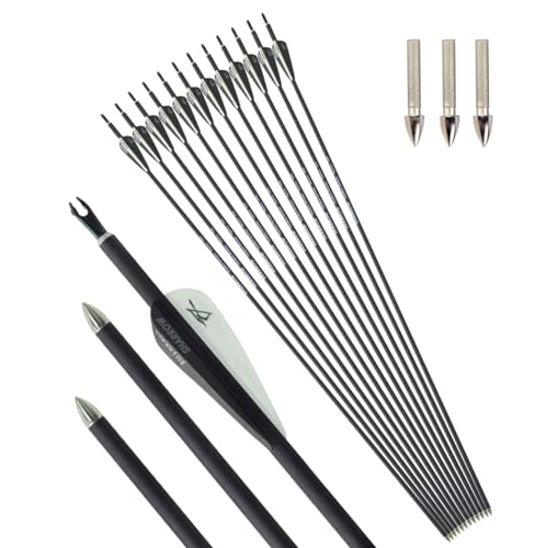 Flèches en carbone Spine 700 haute précision pour arc recourbé