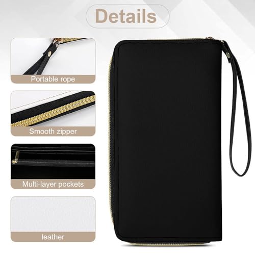 Fuck-Off Wallet for Men Women PU Leather Wristlet Wallets Clutch Purse Cash Coin Card Holder Organizer4