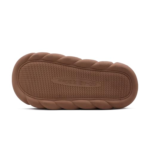 Image of VRITRAZ Men's Warm Fur Slippers | Soft Plush Indoor Shoes | Anti-Slip Cozy Memory Foam Footwear for Winter