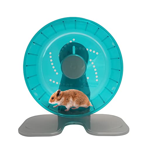 Image of Petest Hamster Exercise Wheel, Silent Spinner Hamster Running Wheels, Diameter 8.3 inch, Green