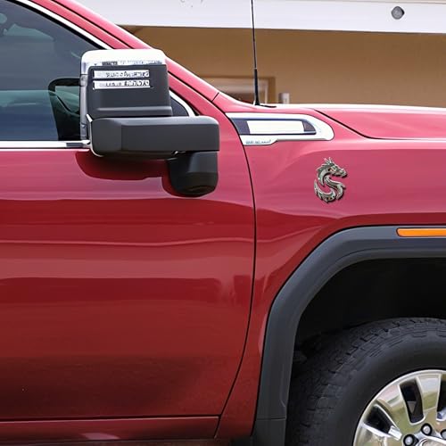 Insignia de metal 3D con diseño de dragón heráldico para parachoques de coche premium 5