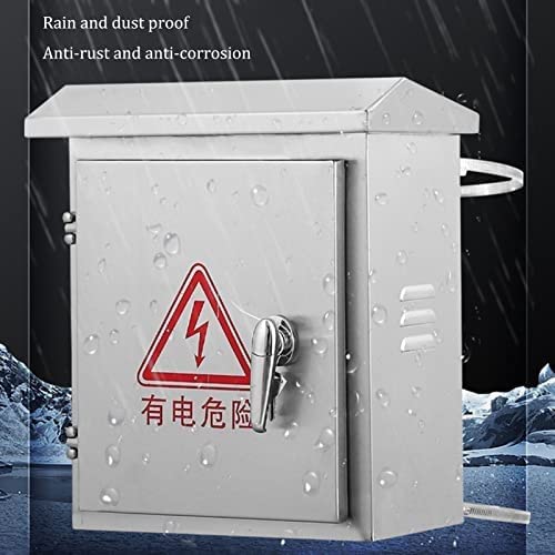 Distribution Boxelectrical Boxes Outdoor Stainless Steel Electrical Enclosure Box, Ip67 Waterproof Junction Box Wall-Mounted Universal Project Box, with Mounting Plate Di(One Color-H80*L60*H20Cm)