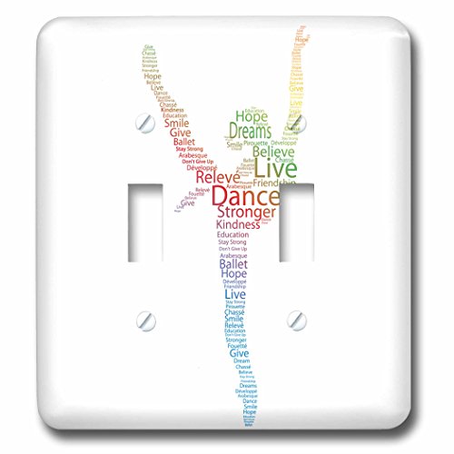 Interrupteur double ballerine de salon plaque de qualite coloree